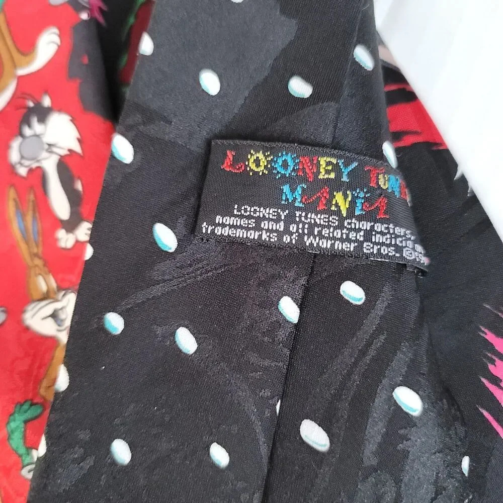 Mixed Characters Ties Lot Of 5 Five Vintage Dr Seuss Looney Tunes Mickey Mouse - Picture 6 of 11